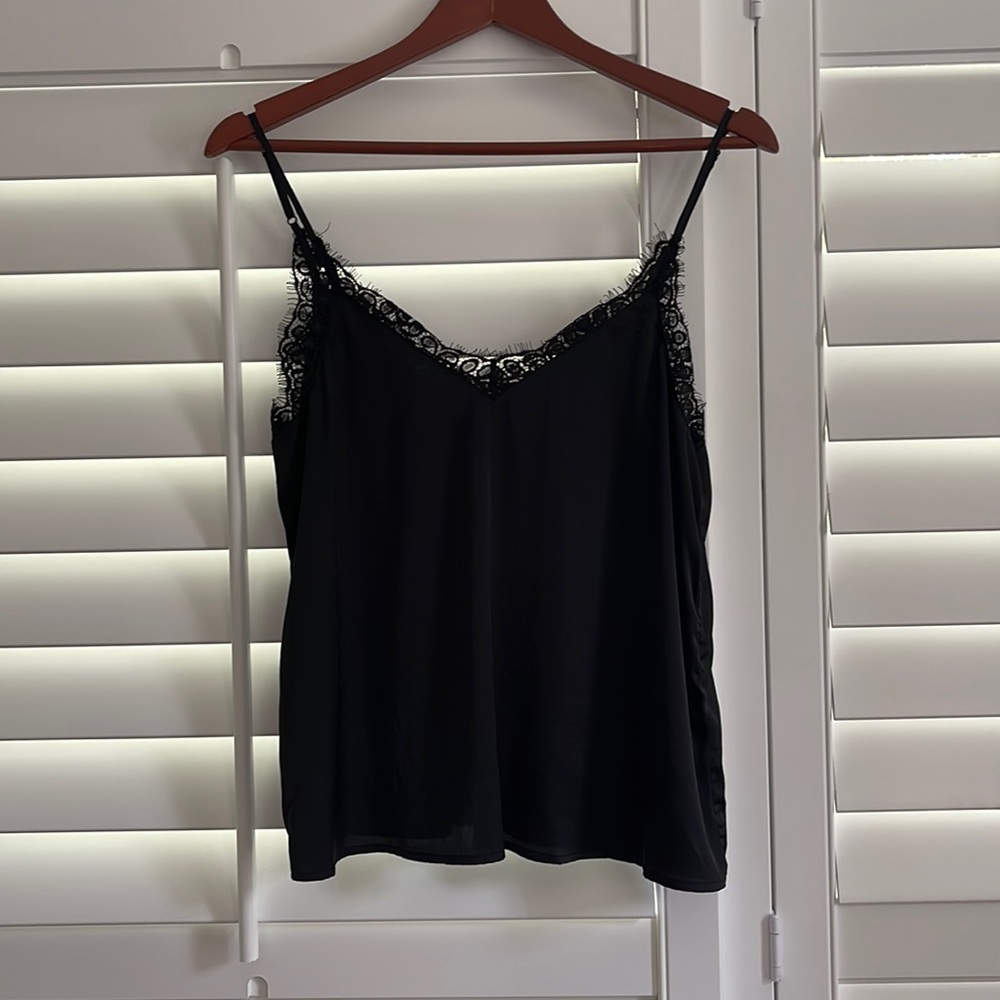 Silky Black Tank